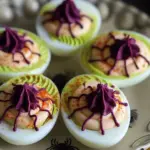 Creepy Deviled Eggs for Halloween