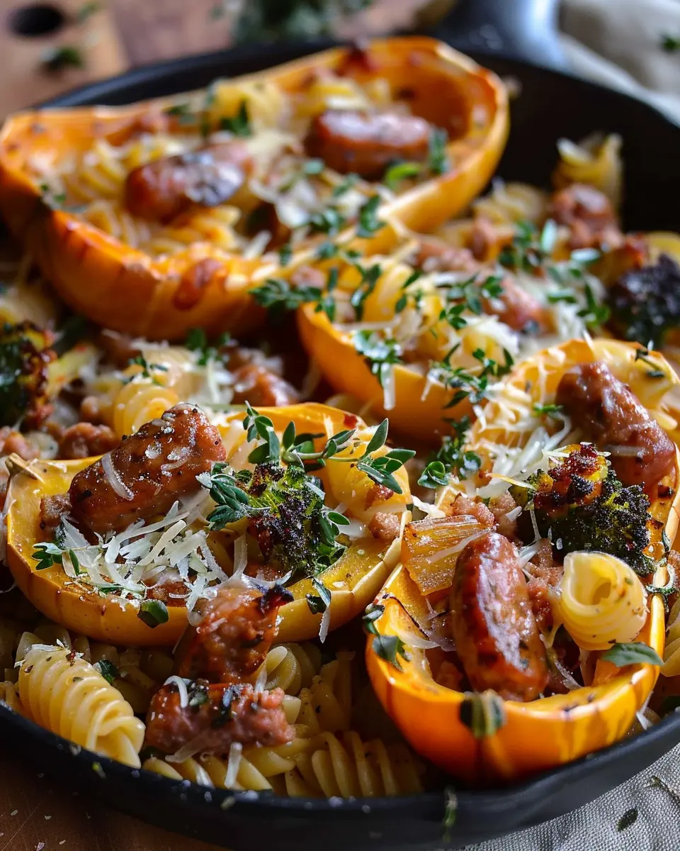 Autumn Sausage Pasta Squash: A Cozy, Hearty Dish for Fall