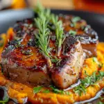 Apple Cider Pork with Mashed Sweet Potatoes Recipe