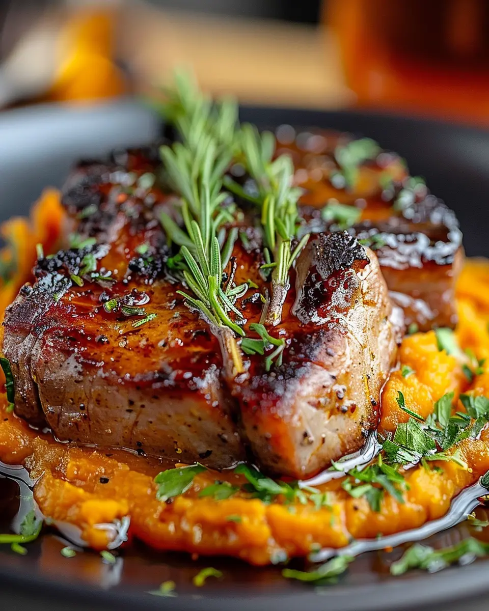 Apple Cider Pork: Juicy Recipe with Mashed Sweet Potatoes