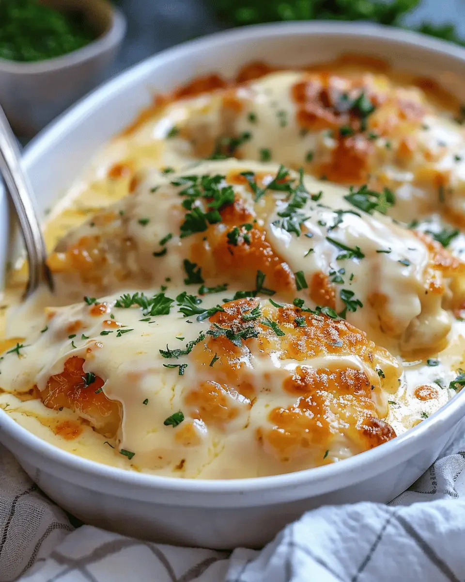 Smothered Cheesy Sour Cream Chicken: Indulgent Comfort Food Delight