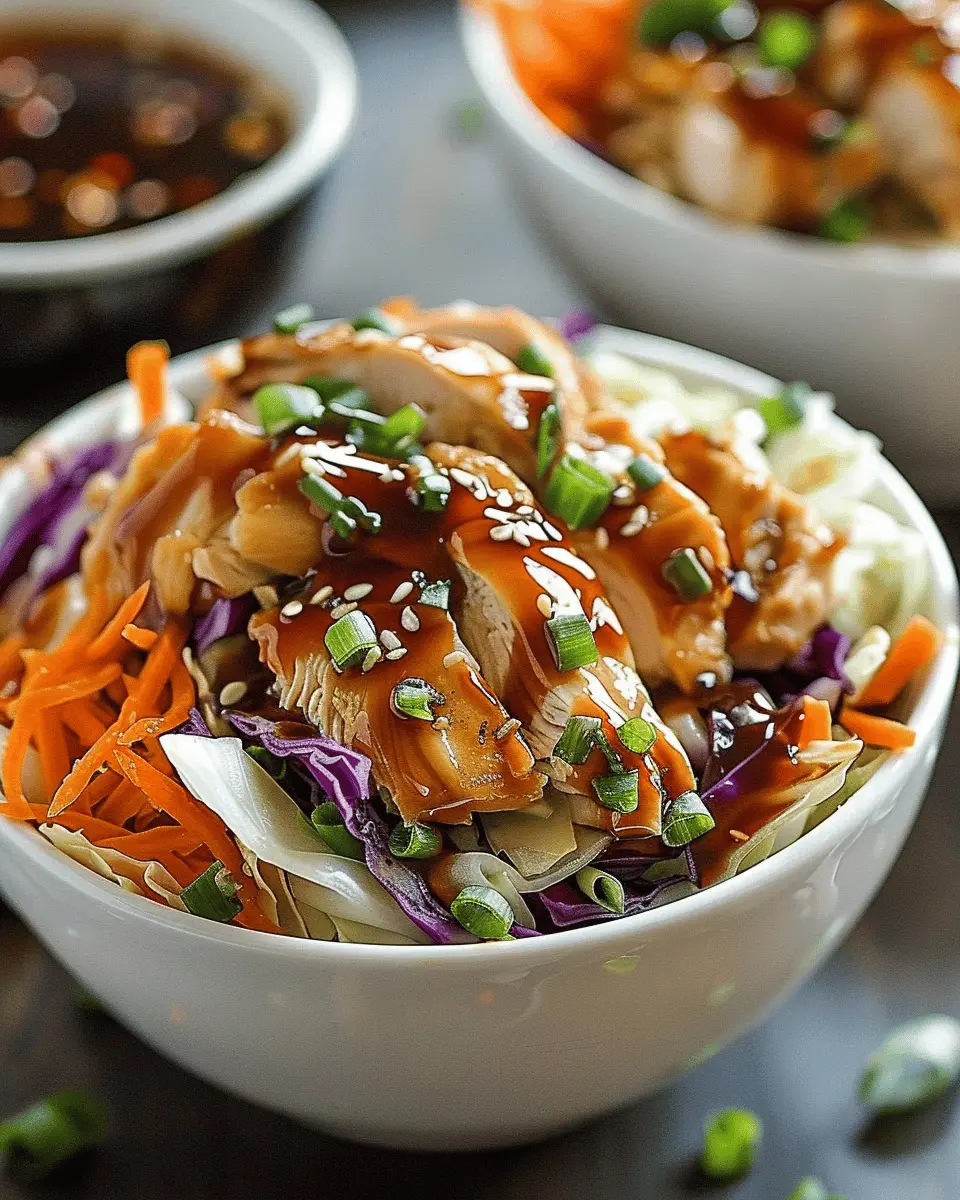 Egg Roll Bowls with Chicken and Cabbage: Easy Weeknight Delight