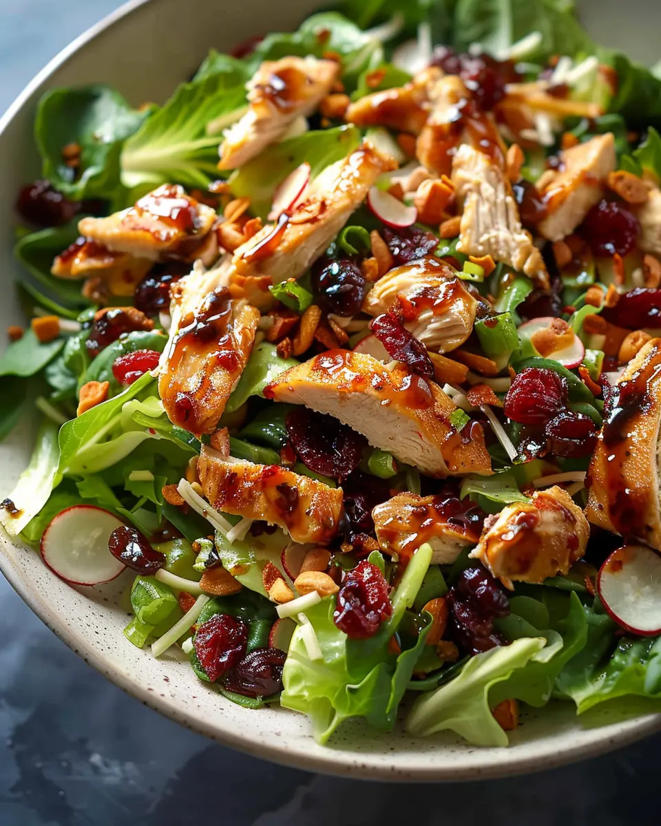 Asian Chicken Cranberry Salad: A Refreshingly Easy Delight