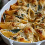 Pumpkin & Gouda Stuffed Shells With Brown Butter & Sage Alfredo Sauce
