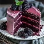 Blackberry Velvet Gothic Cake