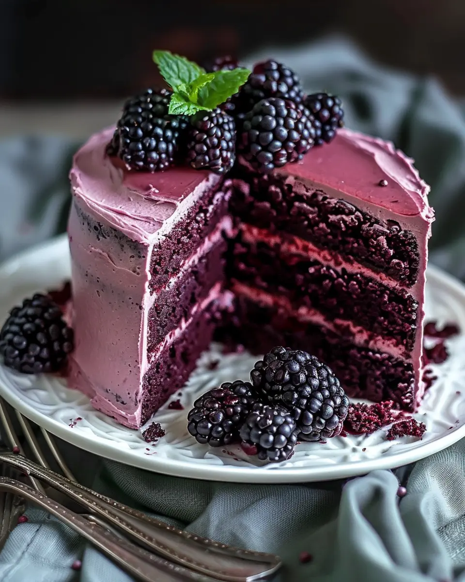 Blackberry Velvet Gothic Cake: An Indulgent Twist on Classic Flavors