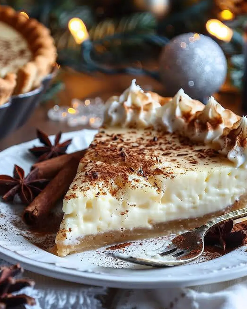 Christmas Eve Cinnamon-Vanilla Custard Pie: Best Holiday Delight
