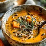 Vegan Pumpkin Wild Rice Soup