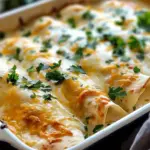 Creamy White Chicken Enchiladas