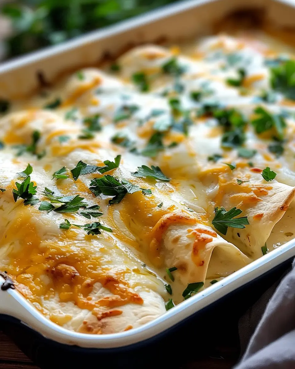 Creamy White Chicken Enchiladas: The Best Comfort Food Joy