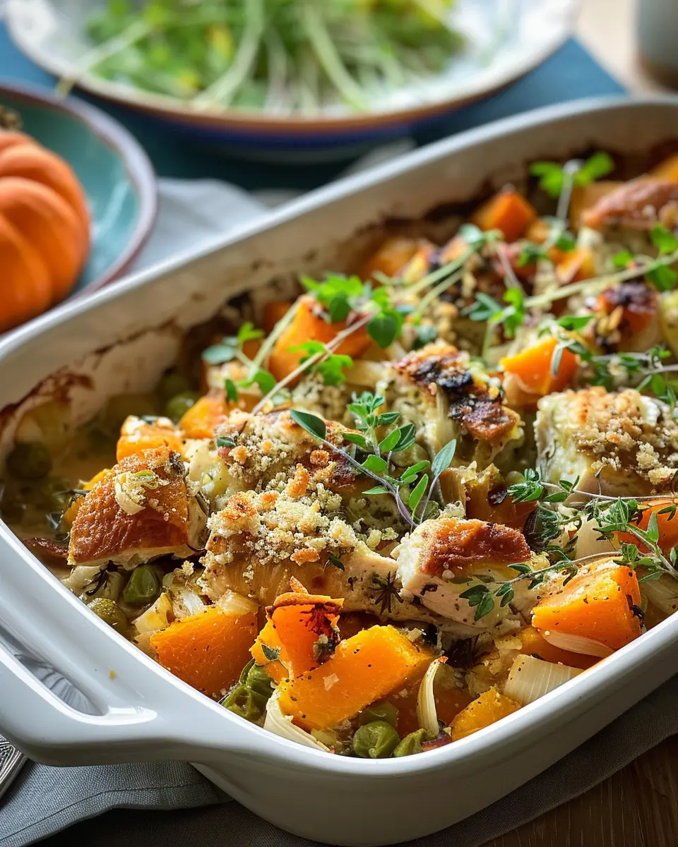 Chicken Leek and Butternut Squash Bake: A Cozy, Comforting Delight