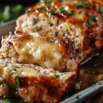 Juicy Garlic Parmesan Chicken Meatloaf