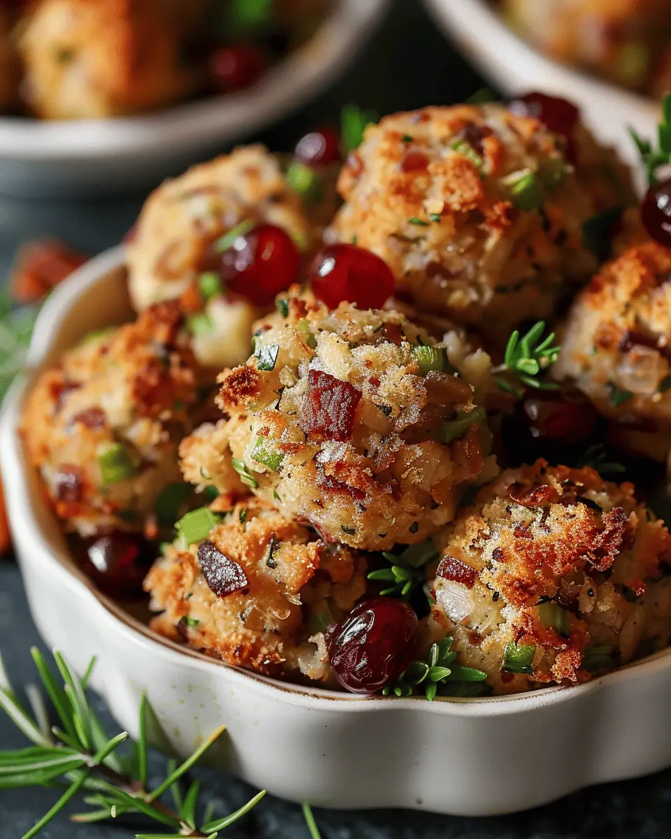 Thanksgiving Stuffing Balls: Easy, Flavorful Treats for All