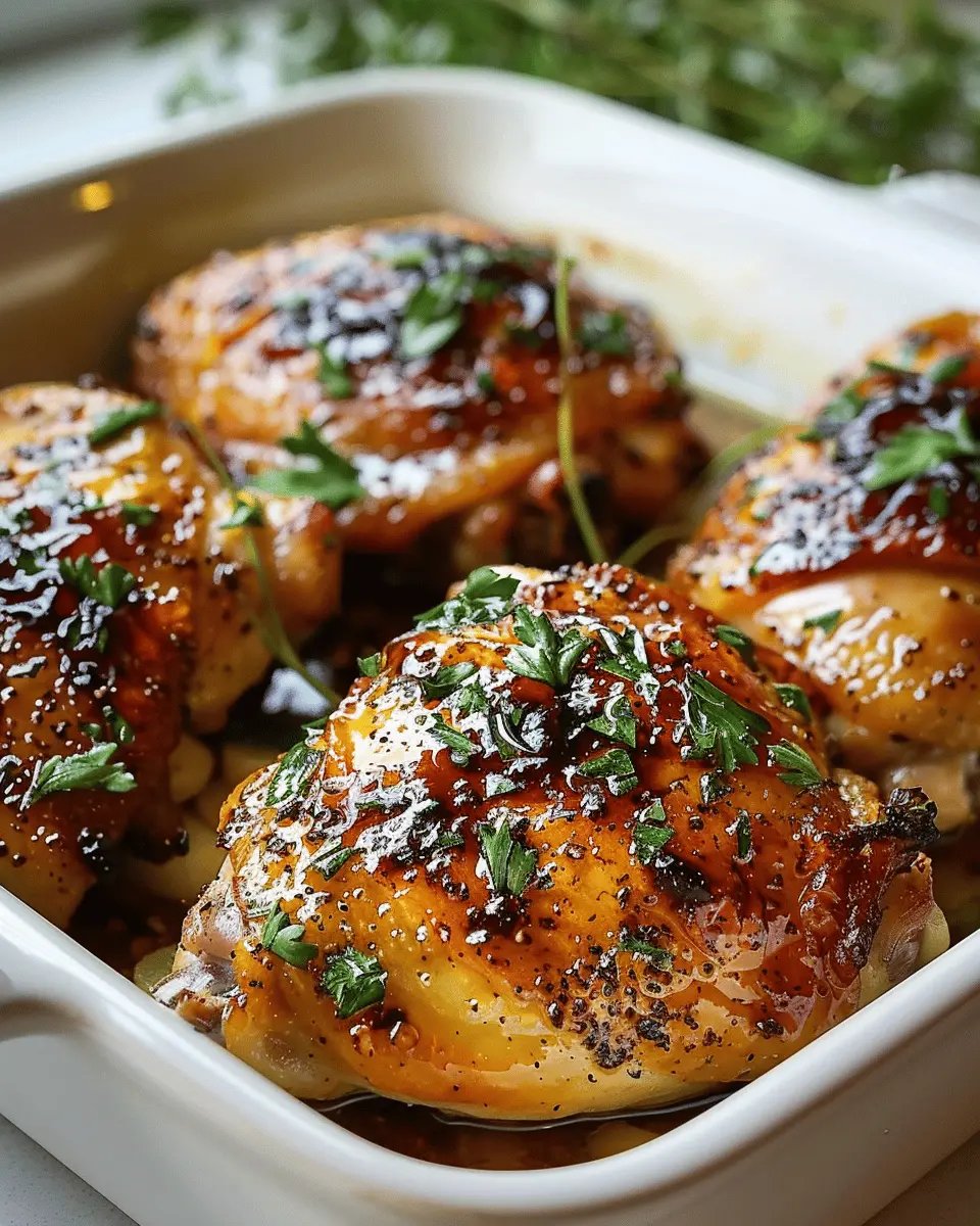 Easy Baked Chicken Thighs Recipe: Juicy Flavor You’ll Love