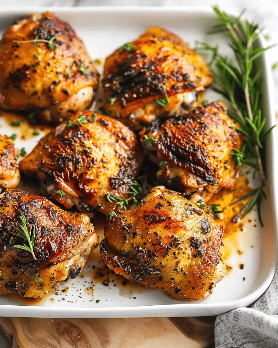 Oven Baked Chicken Thighs: Easy Recipe for Juicy Flavor