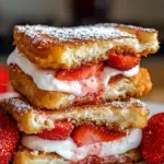 Fried Strawberry Cheesecake Sandwiches