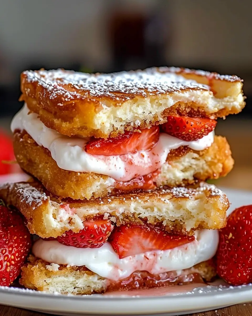 Fried Strawberry Cheesecake Sandwiches: An Indulgent Delight at Home