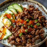 Ground Beef Hot Honey Bowl