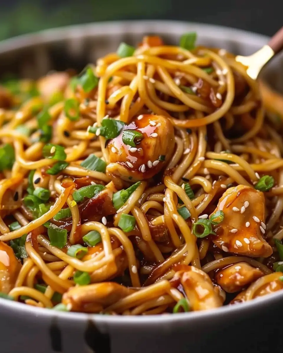 Sticky Garlic Chicken Noodles: Easy Weeknight Comfort Food Recipe