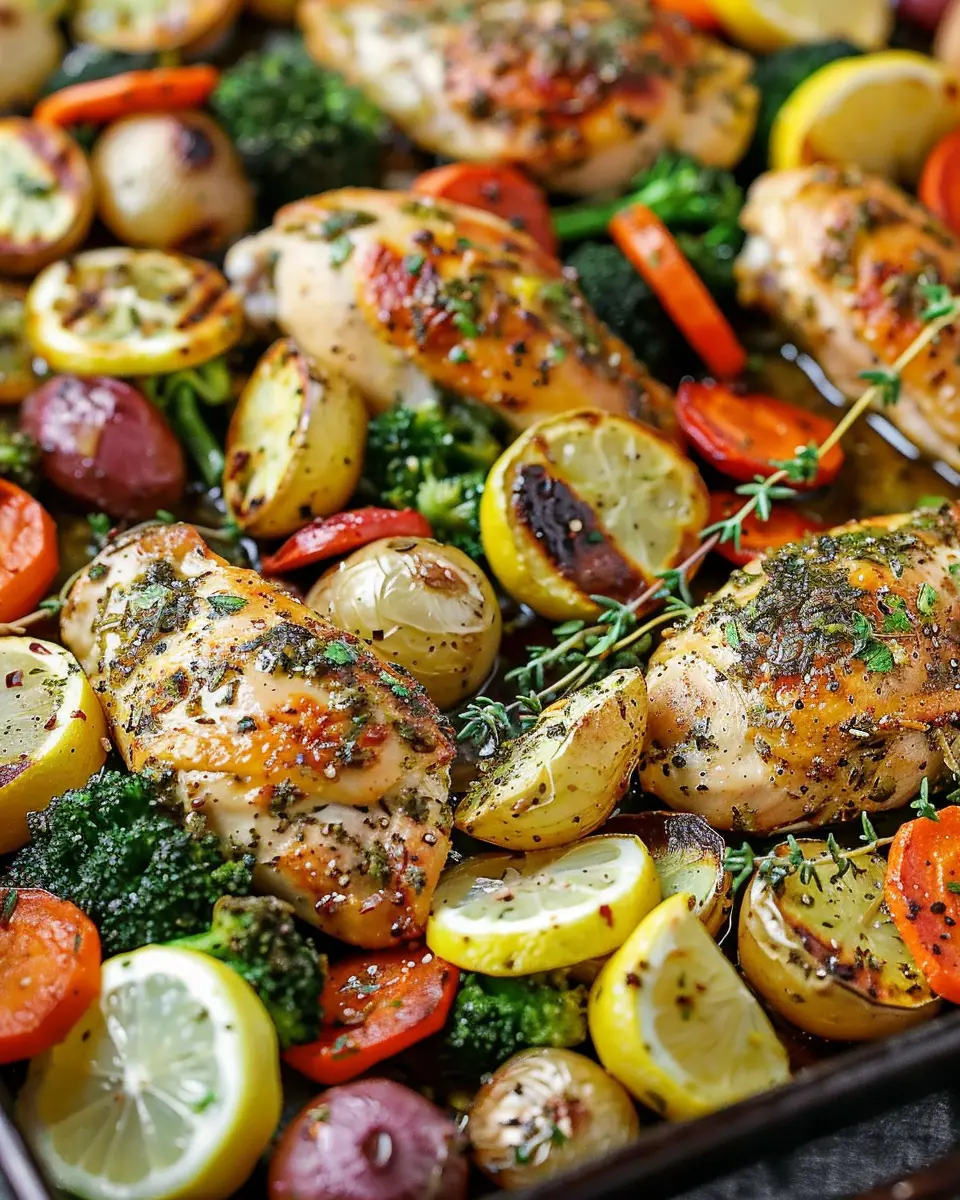 Sheet Pan Lemon Herb Chicken: Easy Recipe for Flavorful Veggies