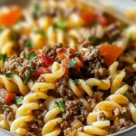 Creamy Rotel Pasta: Indulgent Ground Beef for Cozy Dinners
