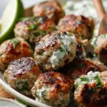 Healthy Greek Turkey Meatballs With Tzatziki
