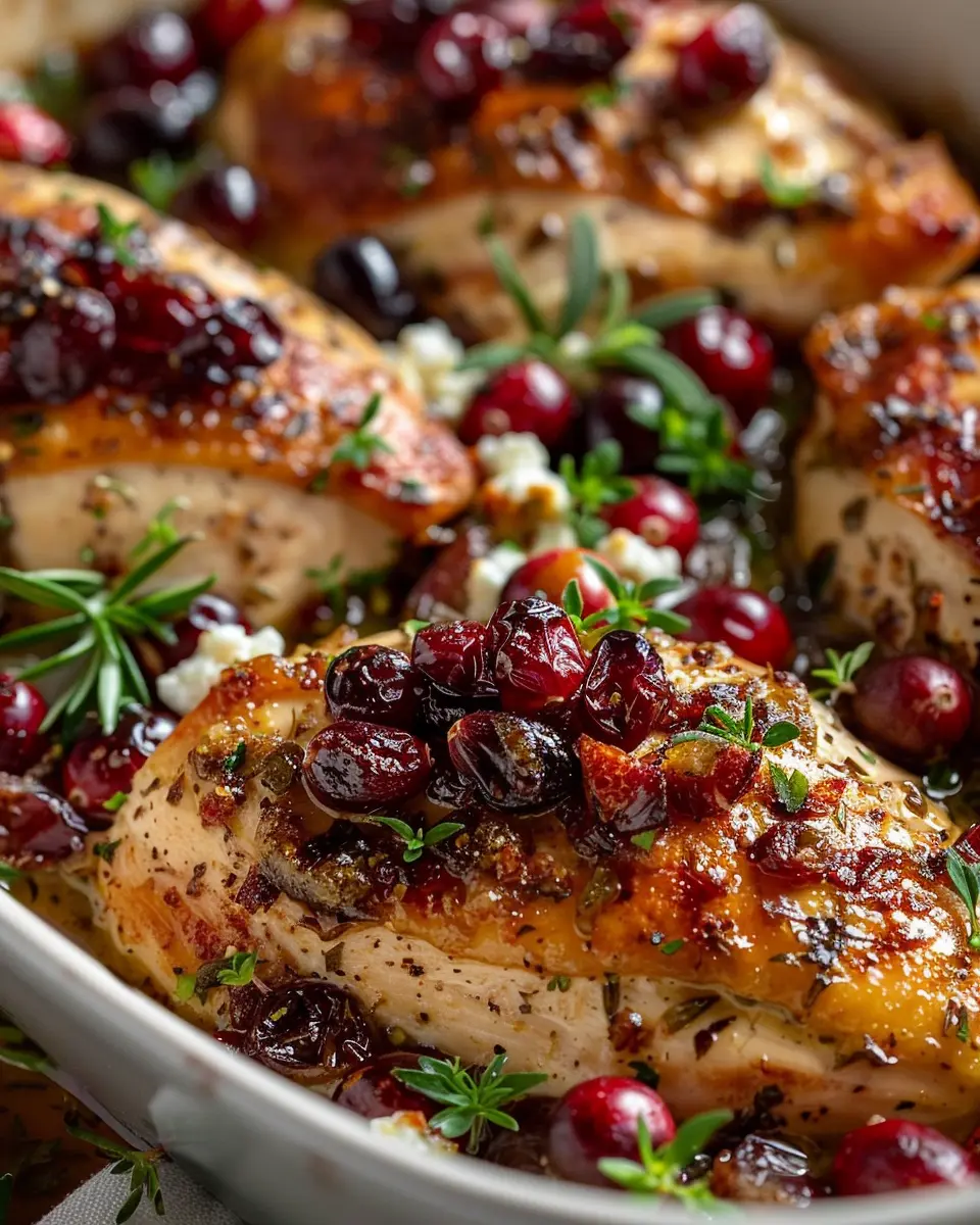 Honey Cranberry Chicken Bake: Easy Ricotta Cheese Delight