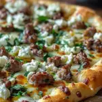 Hot Sausage Feta Honey Pizza