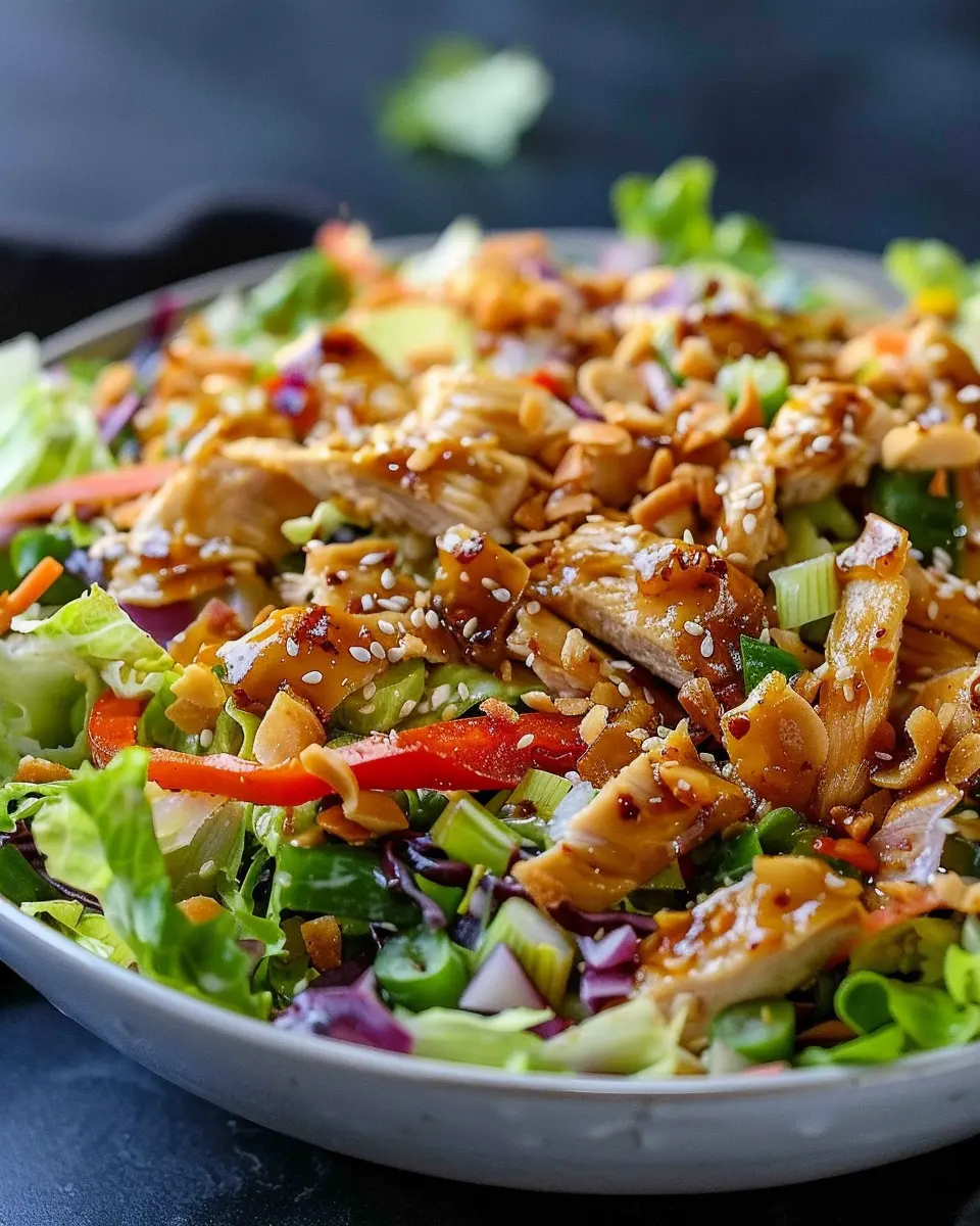 Chinese Chicken Salad with Turkey Bacon: A Fresh Twist You’ll Love