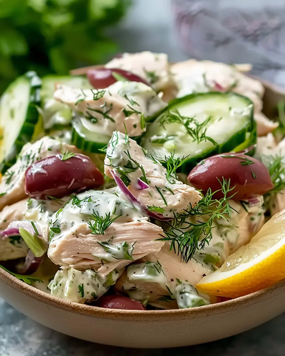Tzatziki Chicken Salad Recipe: Refreshingly Easy &amp; Delicious