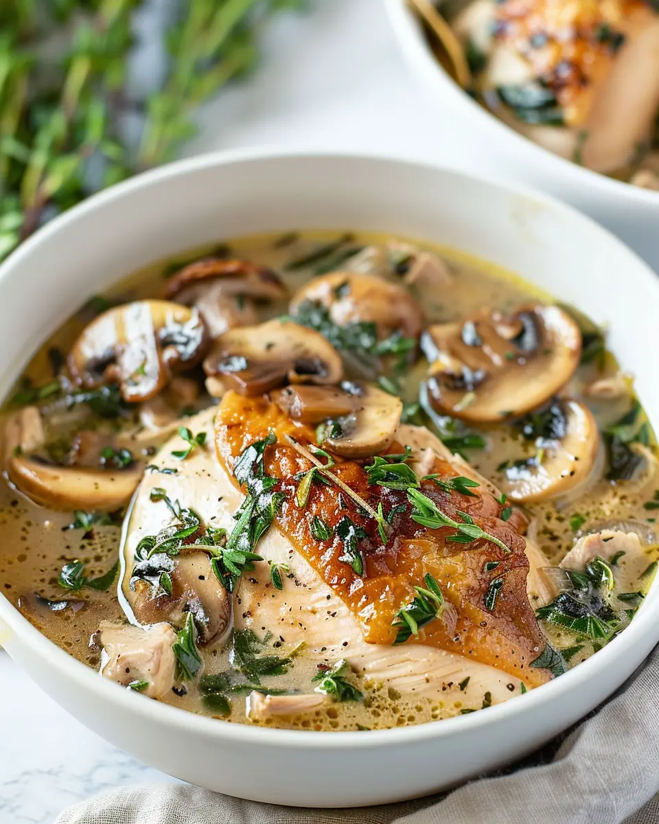 Comforting Rotisserie Chicken and Mushroom Soup for Cozy Nights
