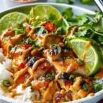 Sweet Chili Chicken Bowl with Coconut Lime Drizzle