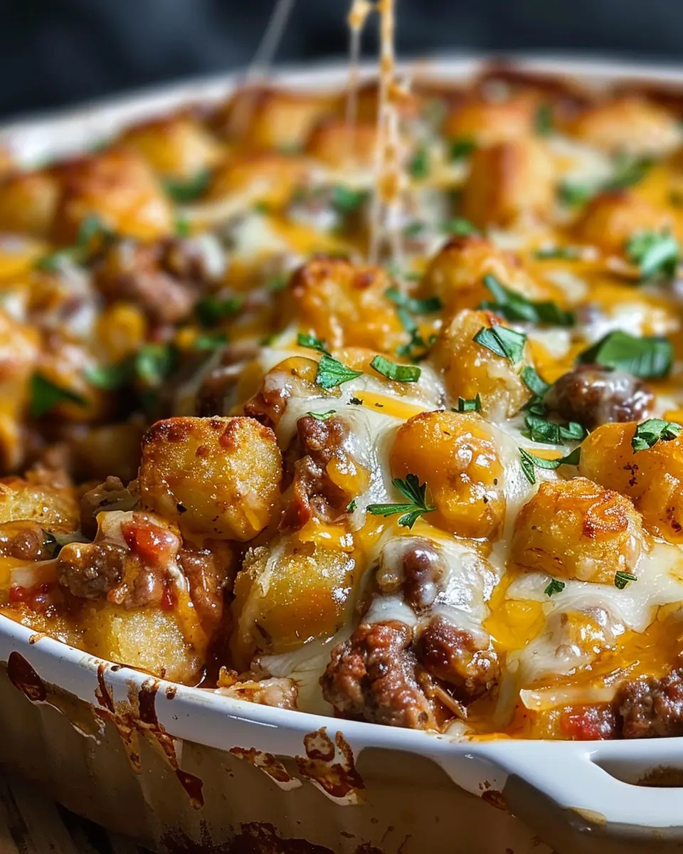 Cowboy Beef Tater Tot Casserole: A Fun and Easy Comfort Dish