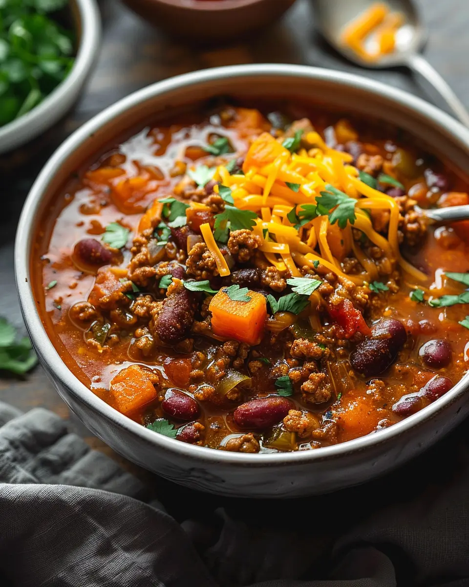 Pumpkin Chili with Turkey Bacon: A Cozy, Comforting Dish