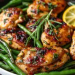 A delightful combination of buttery chicken and fresh green beans.