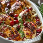 Honey Cranberry Chicken Bake with Ricotta Cheese