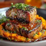 Apple Cider Pork with Mashed Sweet Potatoes Recipe