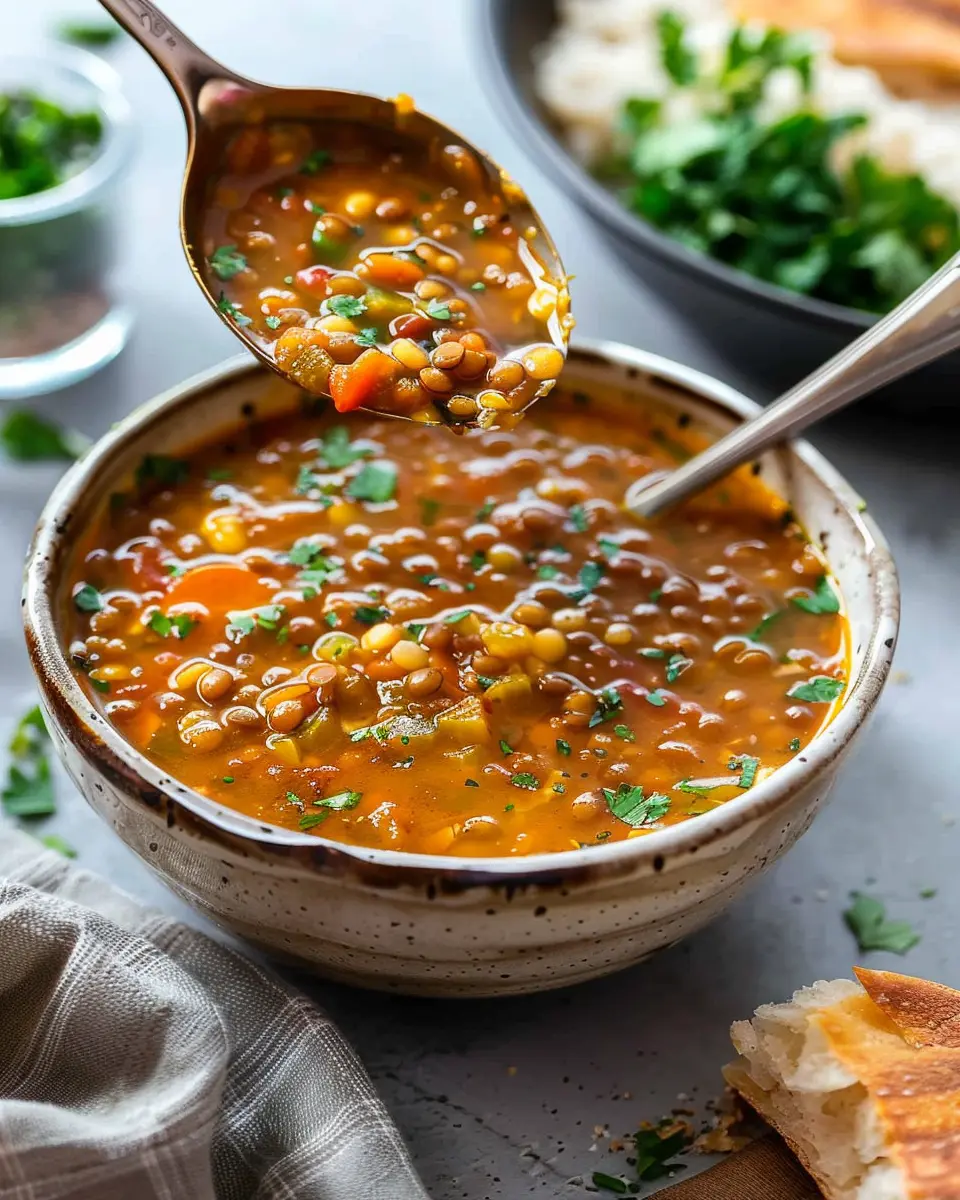 Italian Lentil Soup: A Hearty, Flavorful Twist with Turkey Bacon