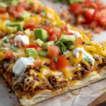 Easy Crescent Roll Taco Pizza