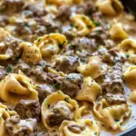 Irresistible 30-Minute Creamy One-Skillet Beef Stroganoff Tortellini