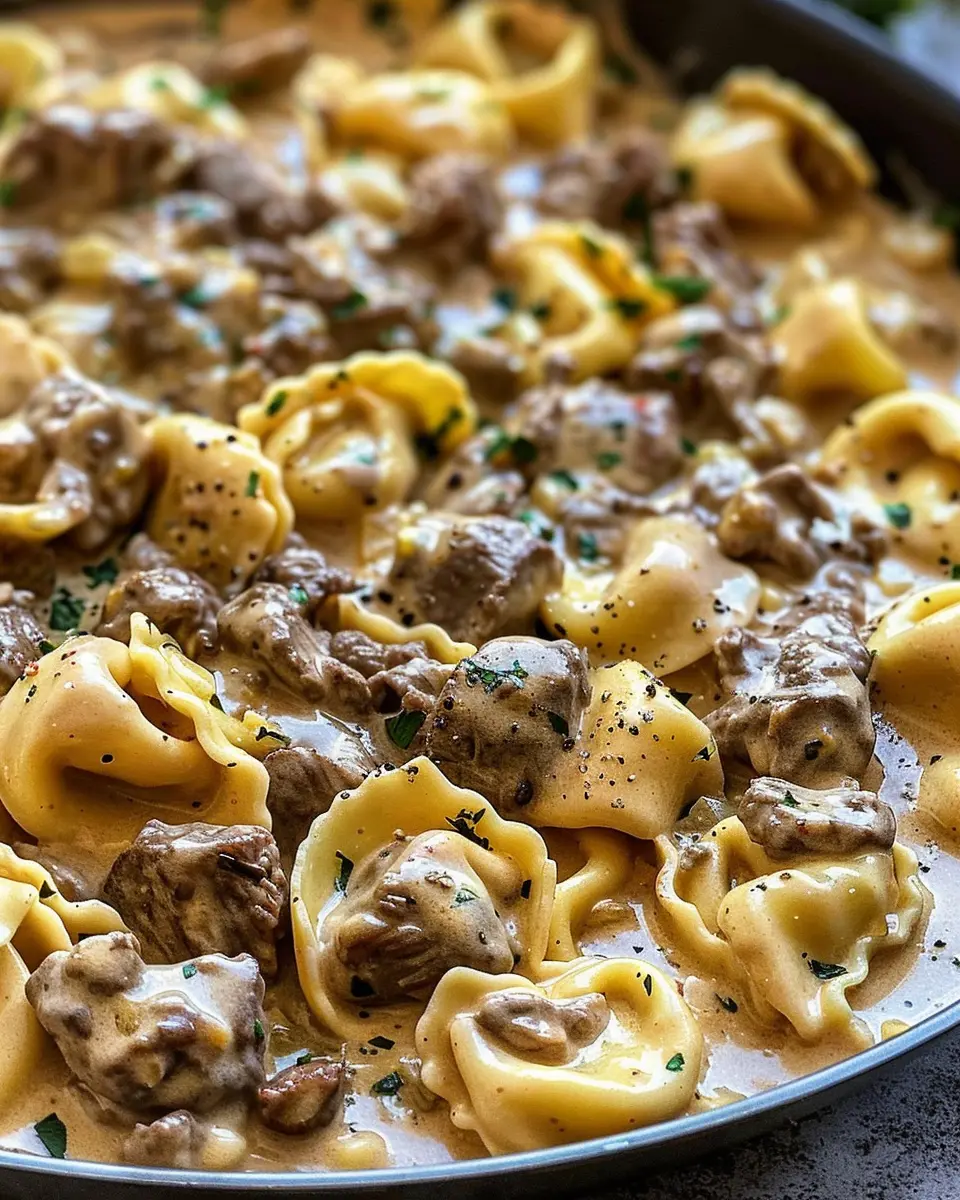 Irresistible 30-Minute Creamy Stroganoff Tortellini Delight
