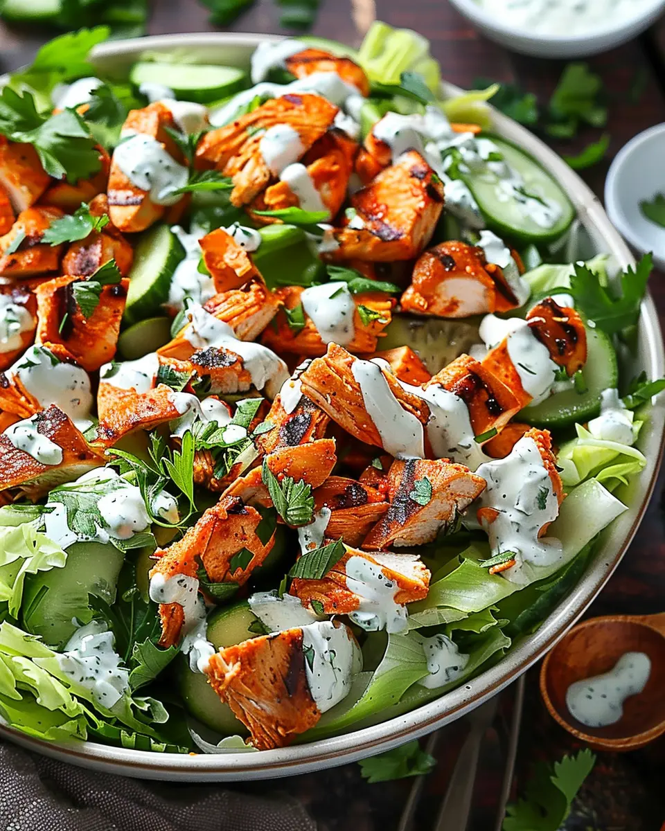 Buffalo Chicken Salad: Easy &amp; Healthy Twist with Turkey Bacon