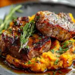 Apple Cider Pork with Mashed Sweet Potatoes Recipe