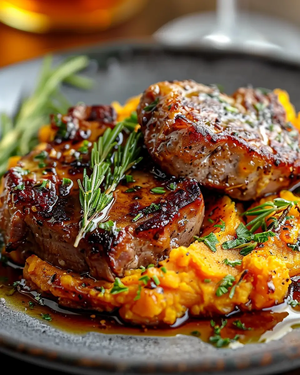 Apple Cider Pork: An Easy Recipe with Mashed Sweet Potatoes