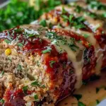 Garlic Parmesan Chicken Meatloaf