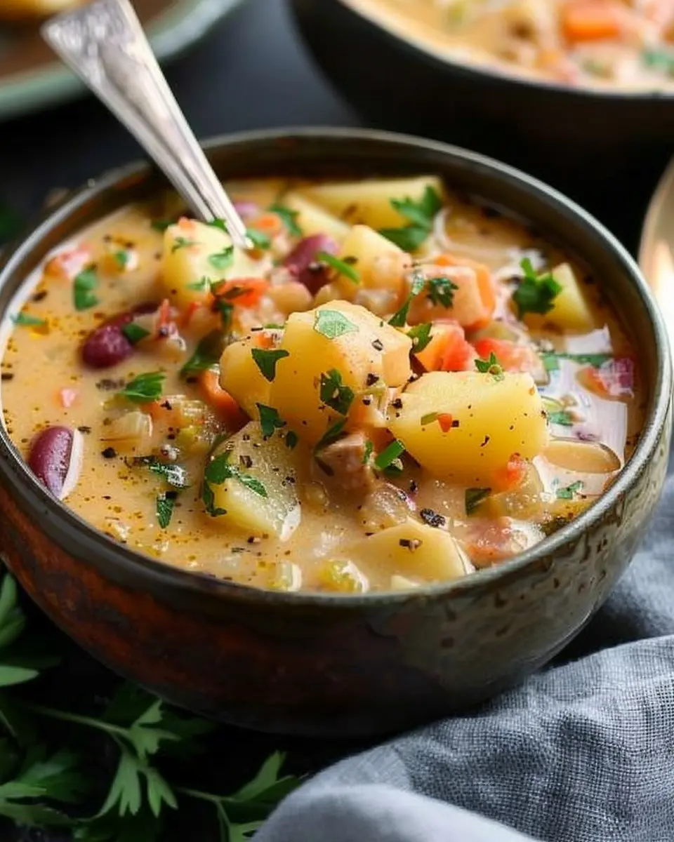 Cajun Potato Soup: The Best Comfort Dish with Turkey Bacon