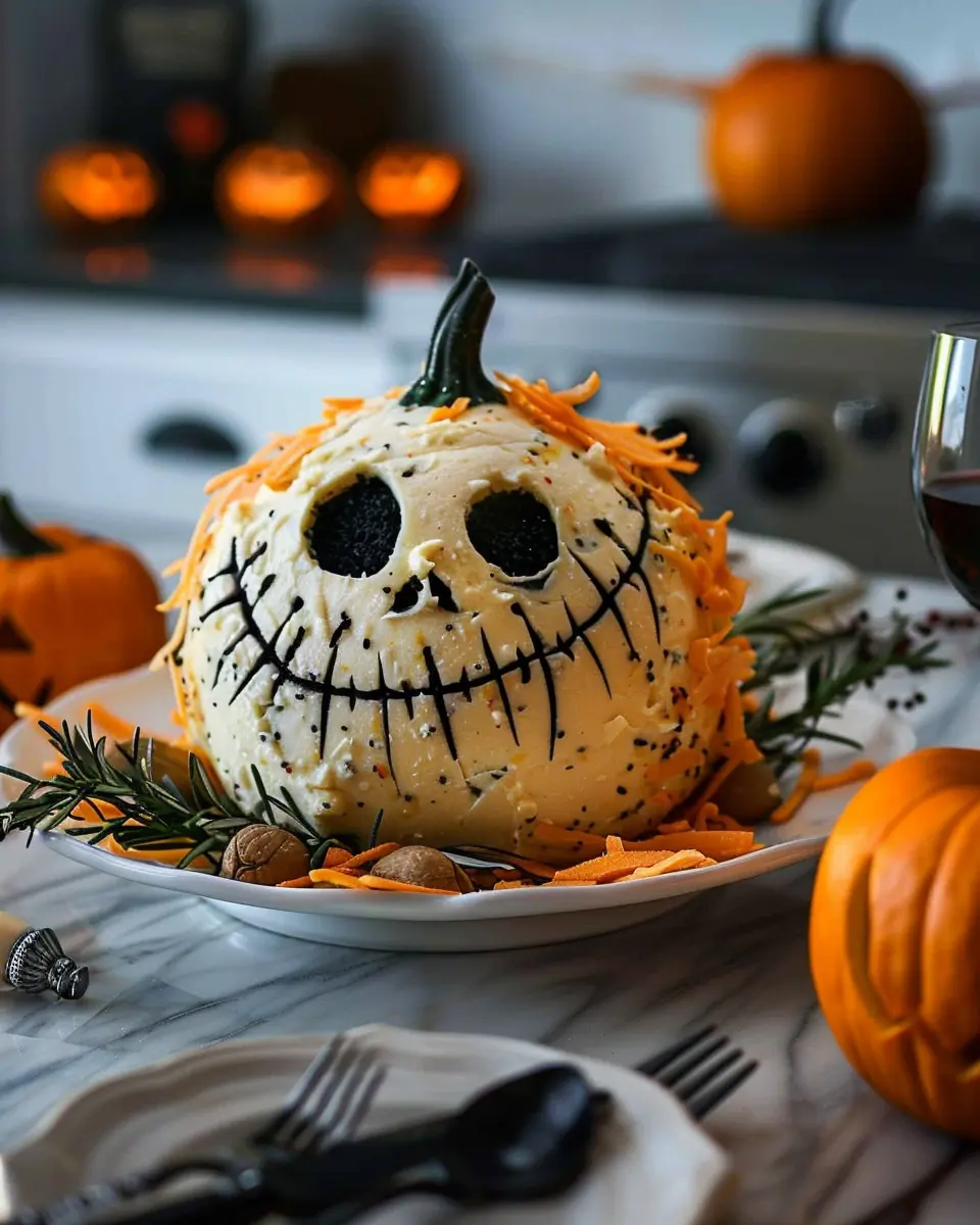Skellington Cheese Ball Appetizer Recipe: Easy and Indulgent Treat