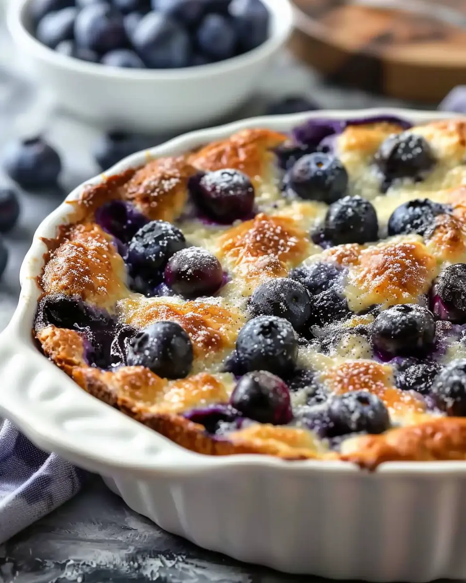 easy blueberry cottage cheese breakfast bake that everyone loves