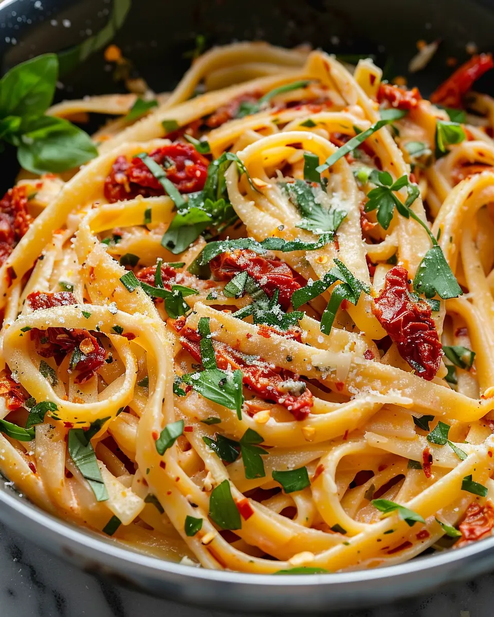 Sun-Dried Tomato Pasta Recipe: Easy and Delicious with Turkey Bacon