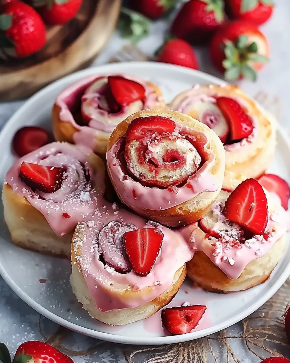 Vegan Strawberry Sweet Rolls: Indulge in Easy Homemade Bliss